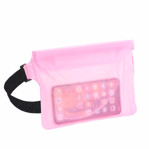 Waterproof bag jaoks mobile phone with belt clip rose