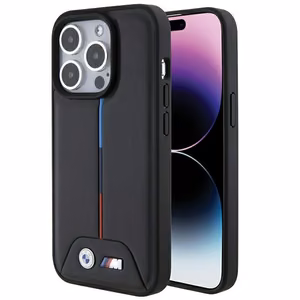 BMW Quilted Tricolor iPhone 15 Pro Ümbris - must