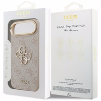 GUESS ümbris jaoks IPHONE 17 Air GUHCP17M4GMGCPI (PU W/ Big 4G Classic Logo) kuldne roosa