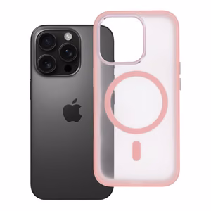 Чехол iPhone 16 PRO Flexline Mag Cover, совместимый с MagSafe, розовый