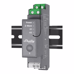 Shelly Qubino Pro 2 DIN rail Relay, 2-channel, Z-Wave