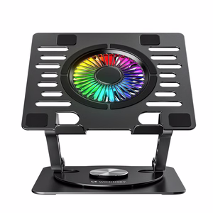 Wozinsky WDCX-X16-AS CoolBase RGB 360° Jahutusalus Sülearvutile ja Tahvelarvutile - Must