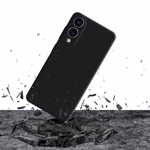 Силиконовый чехол 3mk для Samsung Galaxy S25 Edge - чёрный
