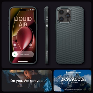 SPIGEN ümbris LIQUID AIR jaoks IPHONE 16 Pro Max abbys roheline