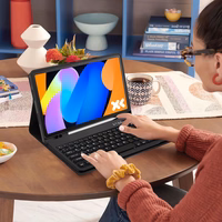 Tech-Protect SC Pen + Keyboard Ümbris jaoks Lenovo Idea Tab 11.0 TB-336 - Must