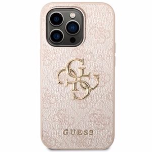 Guess 4G Big Metal Logo ümbris jaoks iPhone 15 Pro - roosa