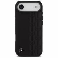 Mercedes Leather Laurel Leaves MagSafe Ümbris jaoks iPhone Air - Must