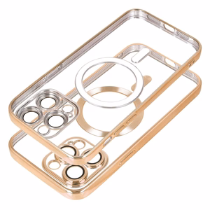 Чехол Samsung A27 Electro Mag Cover совместимый с MagSafe золотой