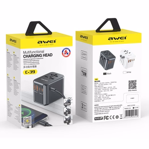Universal Travel Laadija Awei C-39 35W GaN 2xUSB-A/3xUSB-C must
