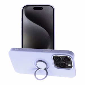 SILICONE RING ümbris jaoks IPHONE 15 Pro lilla