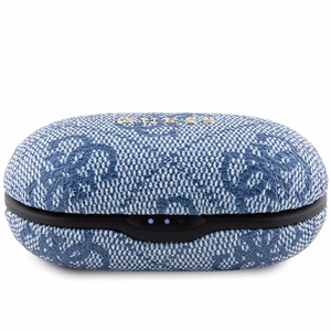 TWS Guess 4G Metal Bluetooth headphones with ENC docking station - blue