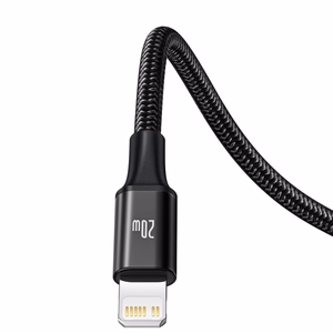Baseus Rapid Series 3-in-1 cable USB-C Jaoks M+L+T 20W 1.5m Must