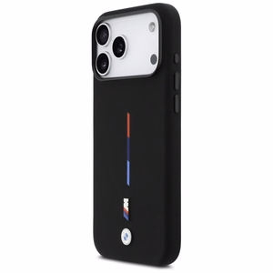 BMW M Silicon Tricolor Line MagSafe Ümbris jaoks iPhone 17 Pro Max - must