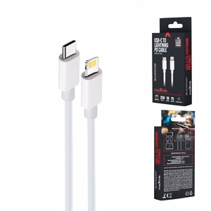 Maxlife MXUC-05 cable USB-C - Lightning 2,0 m 20W valge