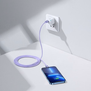 USB kaabel Baseus Crystal Shine violetne Type-C / Lightning 200cm (kuni 20W)