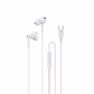 Devia wired earphones Kintone A3 Digital USB-C valge