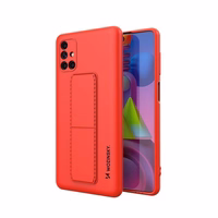 Wozinsky Kickstand Case silikoonist ümbris koos statiiviga Samsung Galaxy M51 jaoks punane