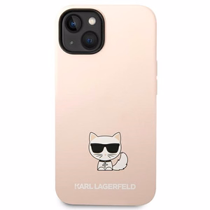 Karl Lagerfeld KLHCP14MSLCTPI iPhone 14 Plus 6.7 "hardcase light roosa / light roosa Silicone Choupette Body