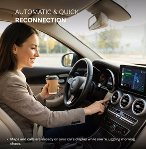 Ottocast Mini Aura CA530-T juhtmevaba Apple CarPlay/Android Auto adapter, must