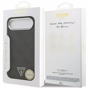 GUESS ümbris jaoks IPHONE 17 Air compatible with MagSafe GUHMP17MP4TSRCMK (PU 4G W/Triangle Logo SL) must