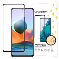 Wozinsky Super Durable Full Glue Full Screen Tempered Glass with Frame Case Friendly Xiaomi Redmi Note 12 Pro+ / Note 12 Pro / Note 12 5G / Note 12 / Xiaomi Redmi Note 10 Pro / Xiaomi 12T / 12 T Pro / Mi 11i / Mi 11T / Mi 11T / Mi 11T Pro / POCO F3 / POCO X5 5G / POCO X5 5G