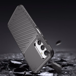 Thunder Ümbris ümbris jaoks Samsung Galaxy A24 4G silicone armor ümbris must