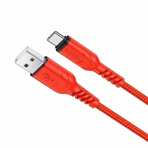 Kaabel USB A to USB C Hoco QC 3A 1 m X59 punane