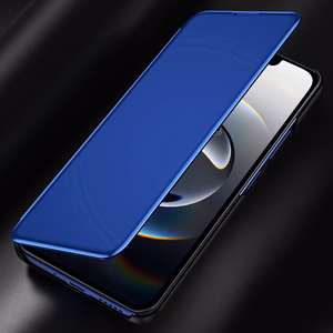 Clear View Ümbris jaoks iPhone 16e Flip Cover - sinine