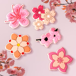 3D наклейки Pink blossom набор 5шт.