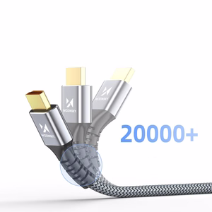 Wozinsky WPS-16AYL1S DisplayPort 2.1 Kaabel 80Gb/s 16K@60Hz 8K@120Hz 4K@240Hz HDR HDCP DSC 1m - must