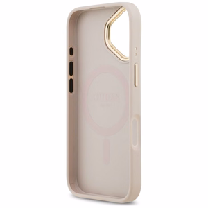 GUESS ümbris jaoks IPHONE 17 compatible with MagSafe GUHMP17SPSAMSECP (PU W/ Peony Hot Stamp) roosa