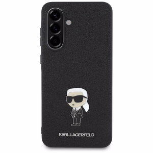Karl Lagerfeld Fixed Glitter Ikonik Logo Metal Pin Ümbris jaoks Samsung Galaxy A36 - Must