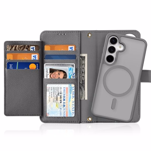 Dux Ducis Lawa Leather Ümbris jaoks Samsung Galaxy S25+ with Detachable Magnetic Wallet - hall