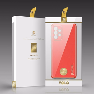 Dux Ducis Yolo elegantne pehme TPU ja PU nahast ümbris Samsung Galaxy A72 4G punane
