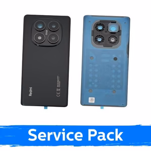 Back Cover Compatible With Xiaomi Redmi Note 14 Pro 4G / Midnight Black / (Service Pack)