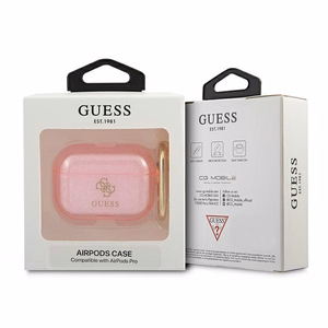 Guess GUAPUCG4GP AirPods Pro ümbris roosa/roosa Glitter Collection