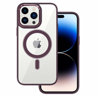 Tel Protect Magnetic Clear Ümbris jaoks Iphone 13 Pro Max Cherry