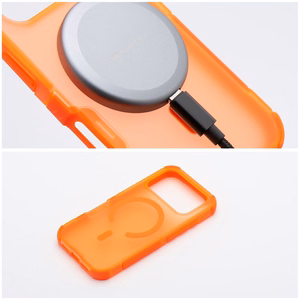 Case for iPhone 17 Pro Max / 18 Pro Max (low camera edge) Forcell F-Protect BumperX Premium compatible with MagSafe orange