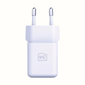 Valge 3mk Hyper GaN võrgulaadija, 20 W, QC4+/PD/PPS, USB 1A1C, EL