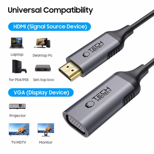 Tech-Protect UltraBoost HDMI / VGA FULL HD 60 Hz adapter - must