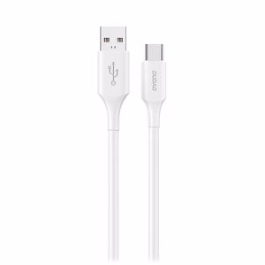 Dudao L2sT USB-A - USB-C 6A Kaabel 1.2m - valge