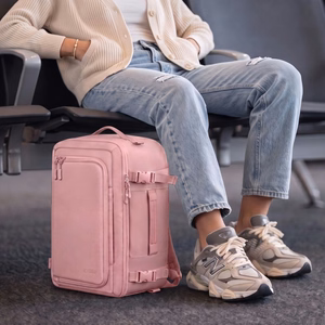 Tech-Protect Defender S50 Backpack jaoks Ryanair & Wizzar, 20L Laptop - roosa