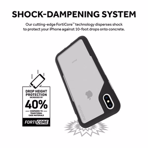 Griffin Survivor Endurance ümbris seadmele iPhone XS Max, läbipaistev ja hall