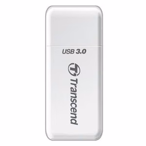 Mälukaardilugeja USB3.1 Transcend RDF5 valge