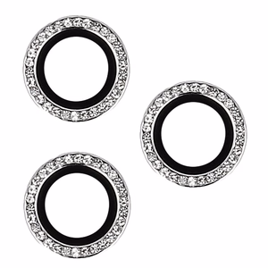 Tempered Glass HARD DIAMOND for camera (LENS) for Samsung Galaxy S23 Plus silver (lens 3 pieces)