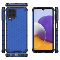 Honeycomb Case soomuskaitse TPU kaitsekattega Samsung Galaxy A22 4G sinine