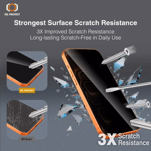 Tempered glass Tel Protect 10X Privacy DLC Diamond Coating jaoks Iphone 16