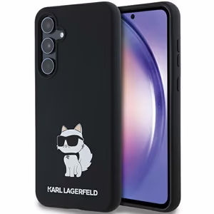 Karl Lagerfeld Silicone Choupette ümbris jaoks Samsung Galaxy A35 - must