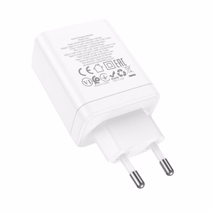 Phone Laadija Hoco 2 x USB C + USB A QC3.0 PD 3A 35W N33 valge
