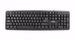 Esperanza TKR101 kontori klaviatuur USB QWERTY inglise, vene must